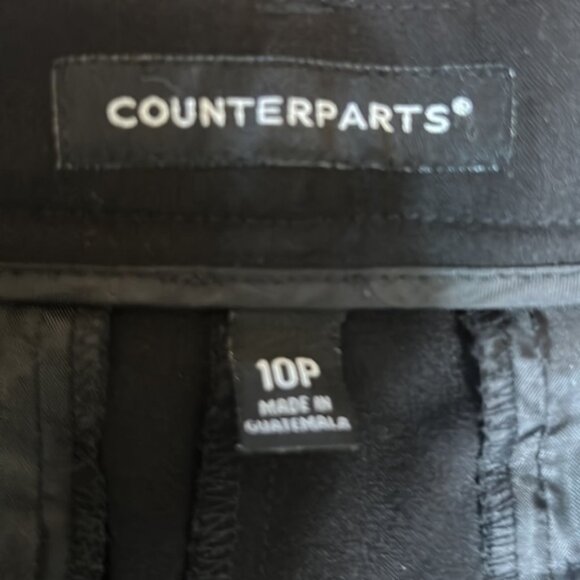 COUNTERPARTS BLACK WOMEN PATS STRAIY WIDE LEGS IN SIZE 10 p - Picture 3 of 6